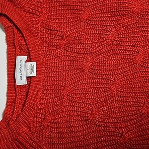 Red sparkling sweater